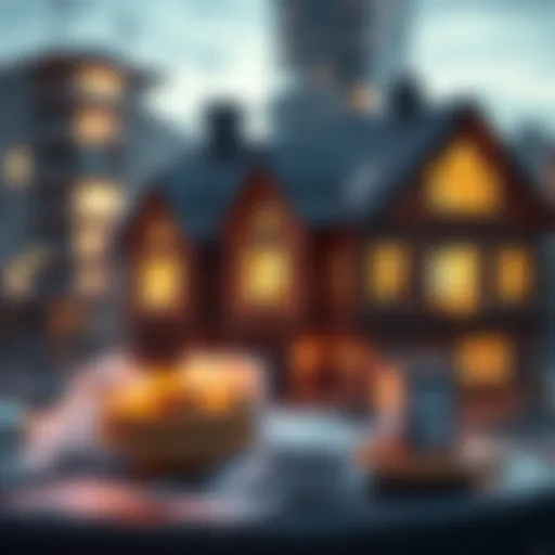 Conceptual illustration of revenue streams in mortgage companies