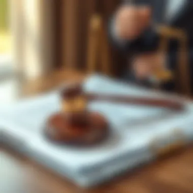 Legal documents with a gavel symbolizing rescission