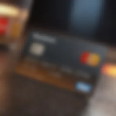 A visually appealing credit card with attractive rewards highlighted