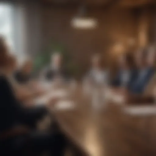 A collaborative meeting between nonprofit leaders