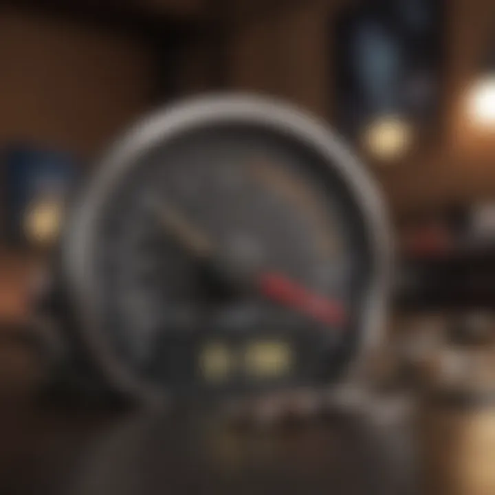 A visual representation of the credit scoring range