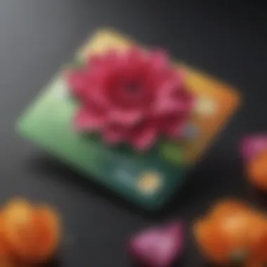 Petal Credit Card Design Illustration showcasing the Petal Credit Card design with vibrant colors and modern aesthetics.