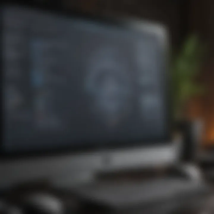 A close-up of a computer screen displaying vulnerability assessment tools.