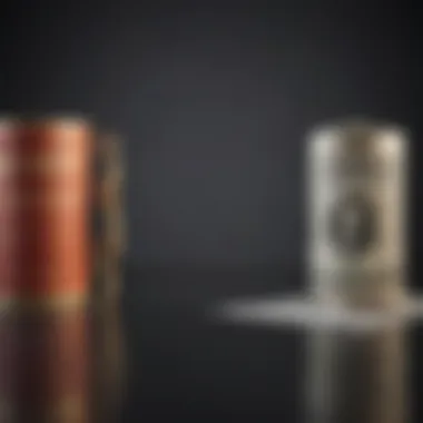 A visual representation of the federal versus private loan comparison.