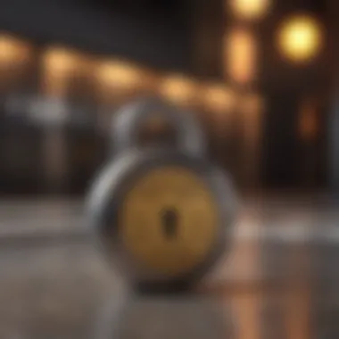 Understanding Credit Report Locks Visual representation of a credit report lock