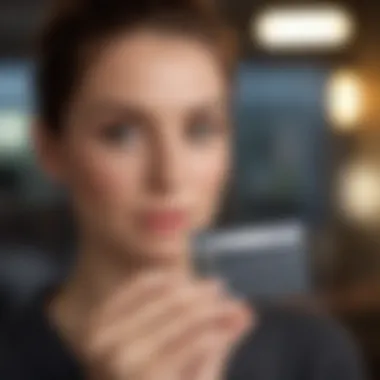 Exclusive Privileges Unlocked Person unlocking exclusive benefits with Kohl's credit card