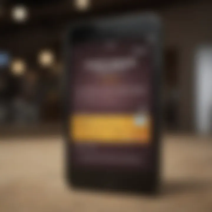 Sleek interface of Kohl's credit card login screen