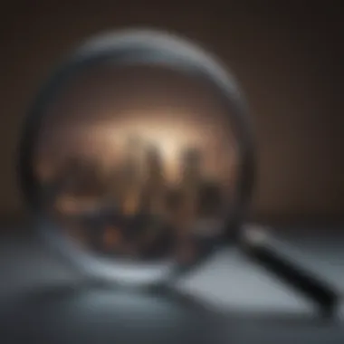 Financial Opportunity Illustration Illustration of a magnifying glass highlighting $500 offer