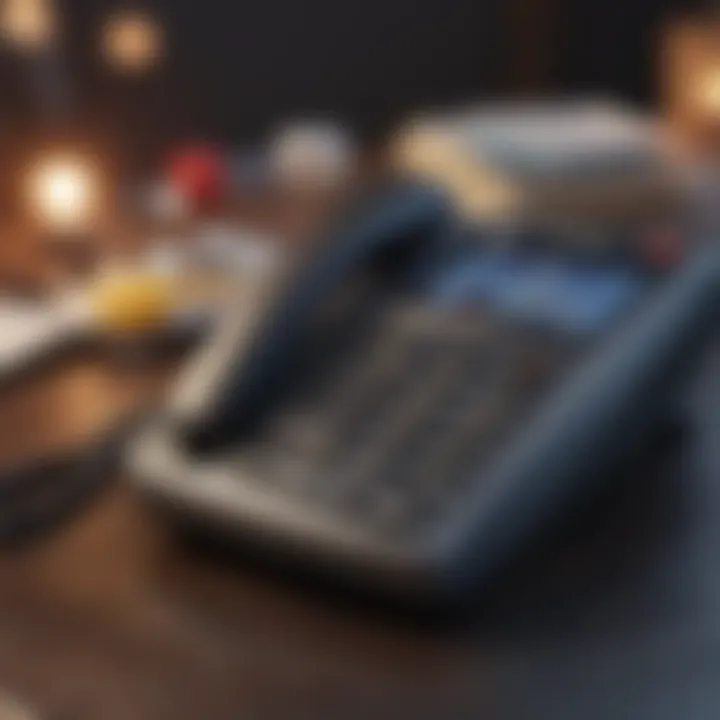 Illustration of a phone with mortgage loan icons representing communication