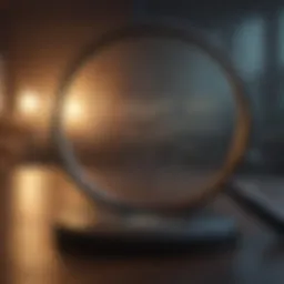 Credit Report Magnifying Glass