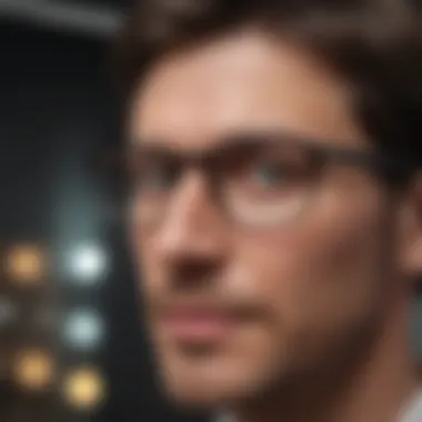Personalized Eyewear Consultation with Optician Customized eyewear selection by professional optician