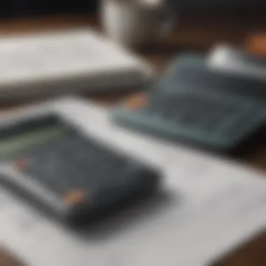 Essentials of Financial Planning A close-up of a calculator and documents representing financial planning