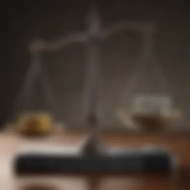 Weighing Financial Options A balanced scale symbolizing pros and cons of financial decisions