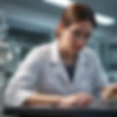 Cutting-Edge Veterinary Research Veterinarian conducting research in a laboratory