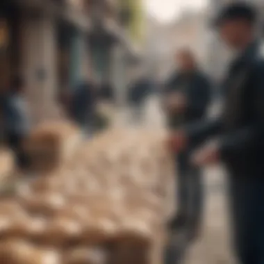 Volunteers Distributing Food Packs