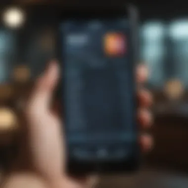 Investing in ETFs through Mobile Applications A smartphone displaying a user-friendly investment app for ETFs.